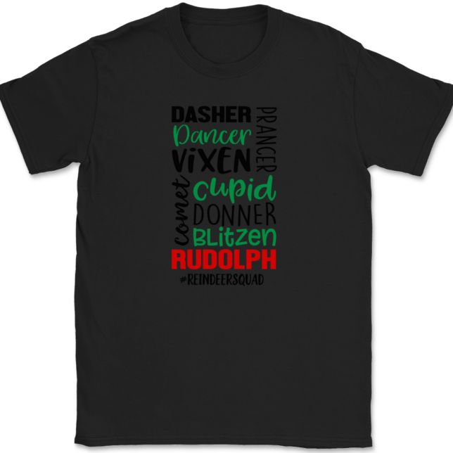 Reindeer Squad T-Shirt Mens Tee