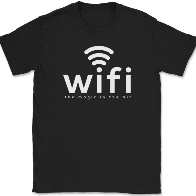 Wifi Magic In The Air T-Shirt Mens Tee