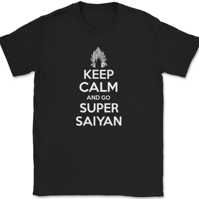 Keep Calm and Go Super Saiyan T-Shirt Mens Tee