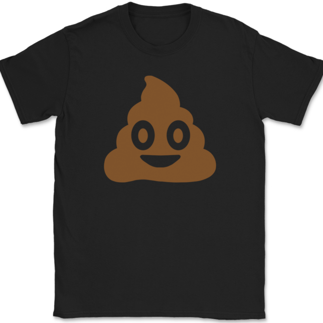 Poop Emoji T-Shirt Mens Tee