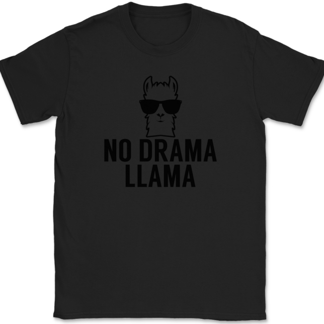 No Drama Llama T-Shirt Mens Tee