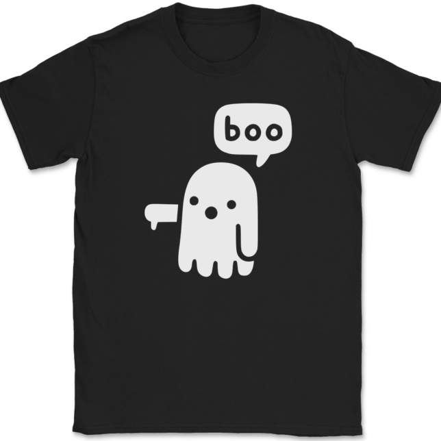 Ghost Says Boo T-Shirt Mens Tee