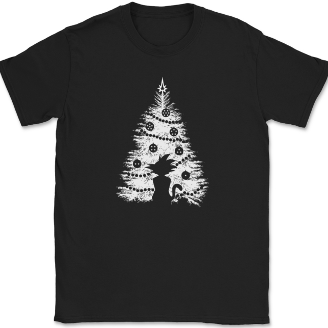 DBZ Christmas Tree T-Shirt Mens Tee