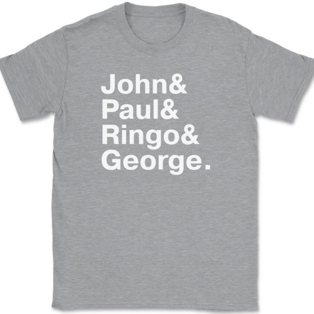 The Beatles Names T-Shirt Mens Tee - Image 2