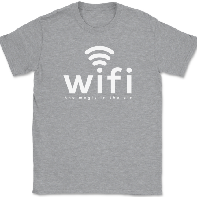 Wifi Magic In The Air T-Shirt Mens Tee - Image 2