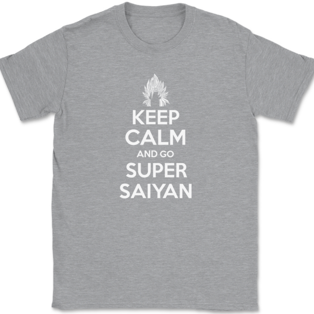 Keep Calm and Go Super Saiyan T-Shirt Mens Tee - Image 2