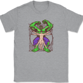 Vitruvian Hulk T-Shirt Mens Tee