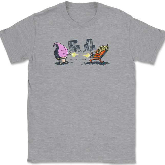 DBZ Food Fight T-Shirt Mens Tee - Image 2