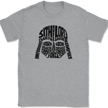 Darth Vader Typography T-Shirt Mens Tee
