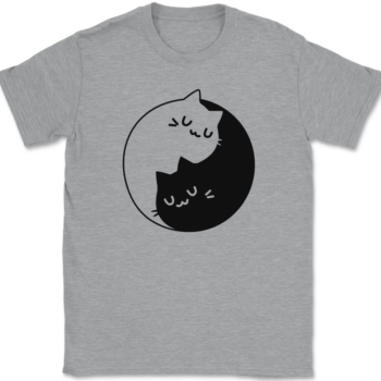 Yin Yang Cats T-Shirt Mens Tee