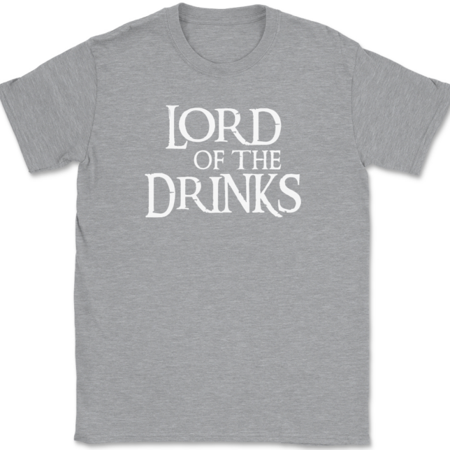 Lord Of The Drinks T-Shirt Mens Tee - Image 2