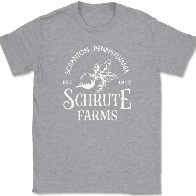 Schrute Farms T-Shirt Mens Tee - Image 2