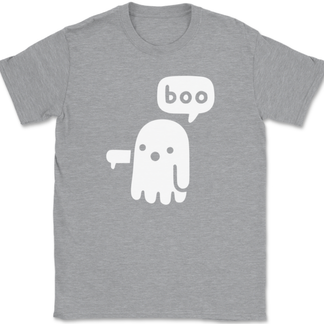 Ghost Says Boo T-Shirt Mens Tee - Image 2