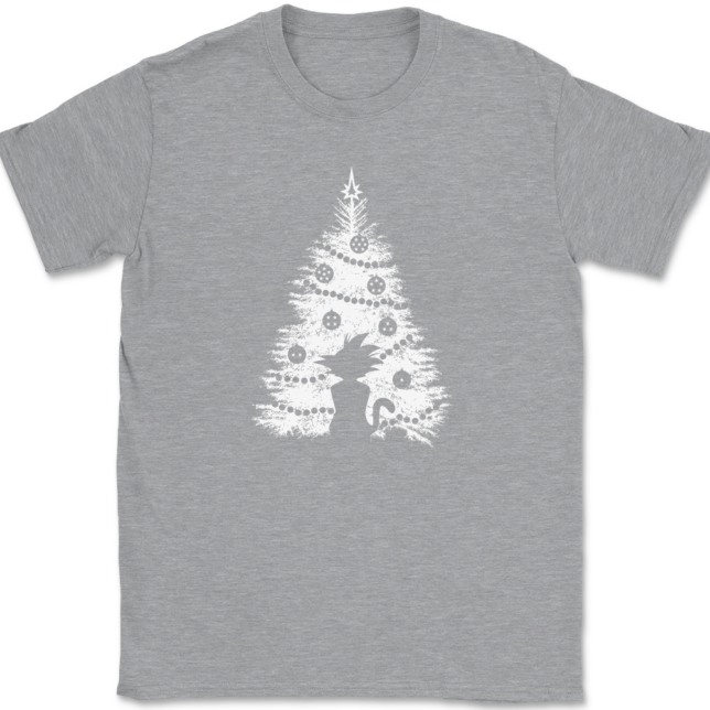 DBZ Christmas Tree T-Shirt Mens Tee - Image 2