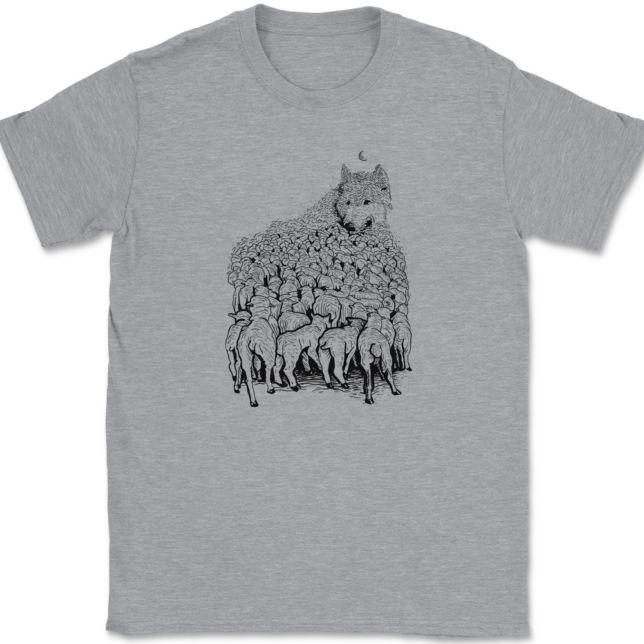 Wolf Mountain T-Shirt Mens Tee - Image 2