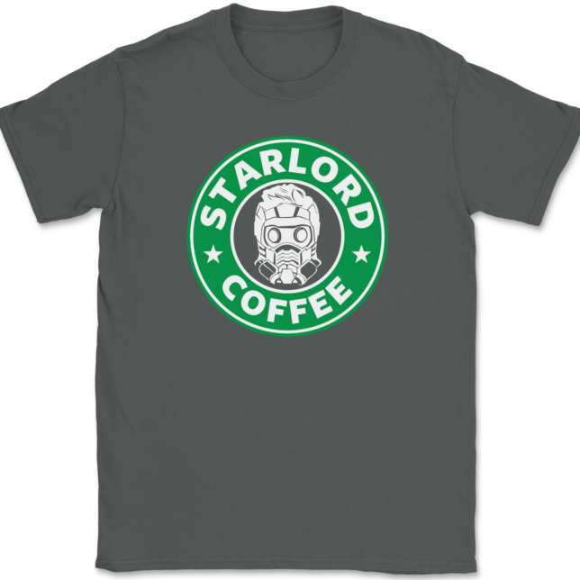 Star Lord Coffee T-Shirt Mens Tee - Image 3