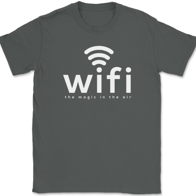 Wifi Magic In The Air T-Shirt Mens Tee - Image 3