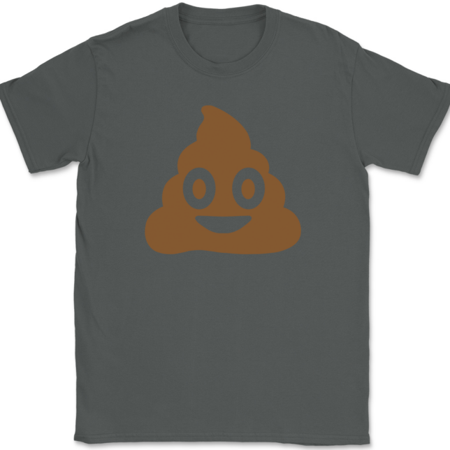 Poop Emoji T-Shirt Mens Tee - Image 3