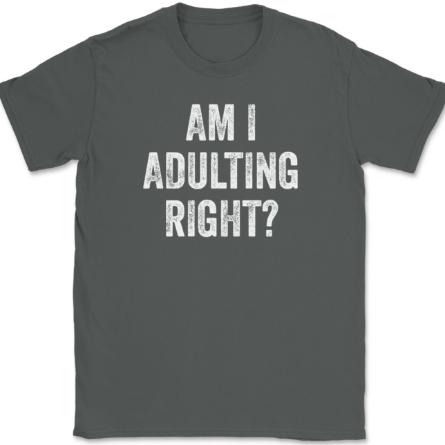 Am I Adulting Right T-Shirt Mens Tee - Image 3