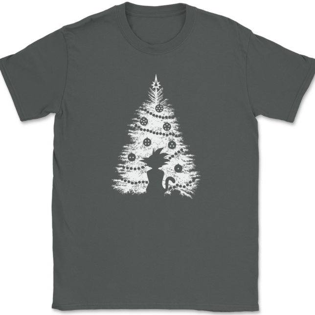 DBZ Christmas Tree T-Shirt Mens Tee - Image 3