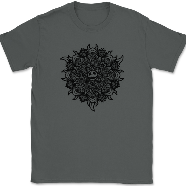 Skellington Mandala T-Shirt Mens Tee - Image 3