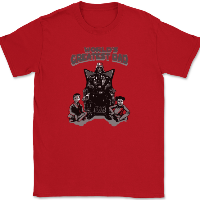 Vader Worlds Greatest Dad T-Shirt Mens Tee - Image 4
