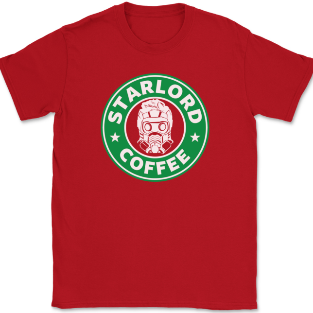 Star Lord Coffee T-Shirt Mens Tee - Image 4