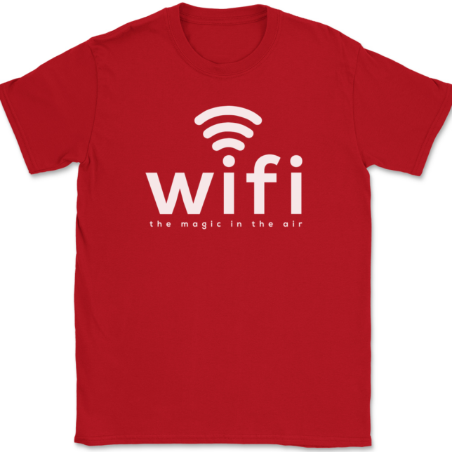 Wifi Magic In The Air T-Shirt Mens Tee - Image 4