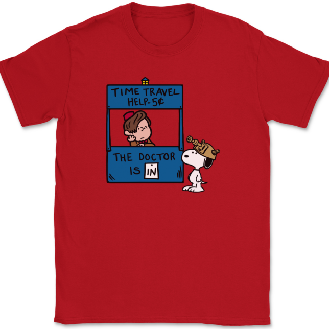 The Doctor Is In T-Shirt Mens Tee - Image 4