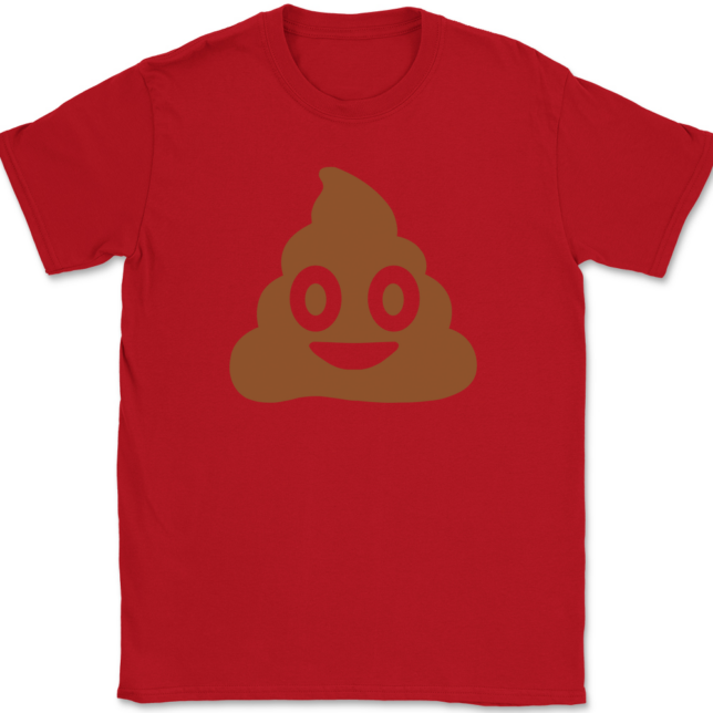 Poop Emoji T-Shirt Mens Tee - Image 4