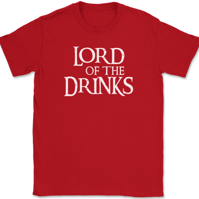 Lord Of The Drinks T-Shirt Mens Tee - Image 4