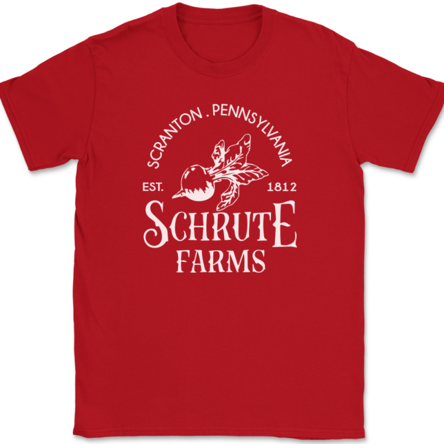 Schrute Farms T-Shirt Mens Tee - Image 4