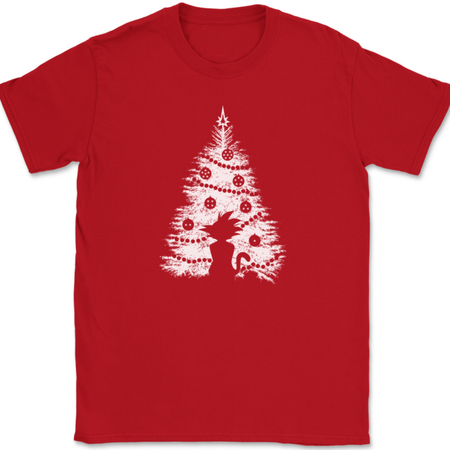 DBZ Christmas Tree T-Shirt Mens Tee - Image 4