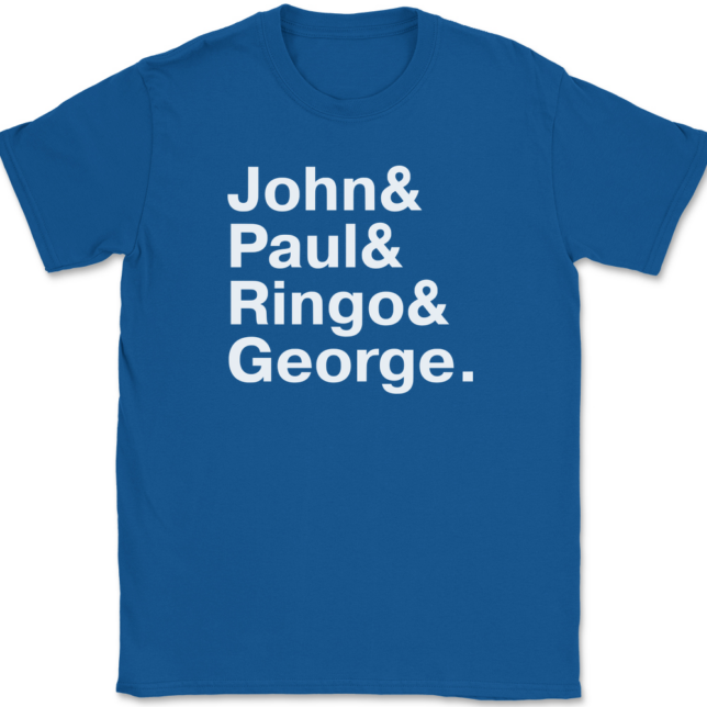 The Beatles Names T-Shirt Mens Tee - Image 5