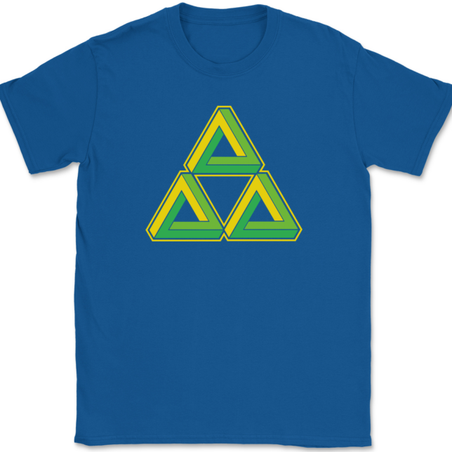 Triforce Illusion T-Shirt Mens Tee - Image 5