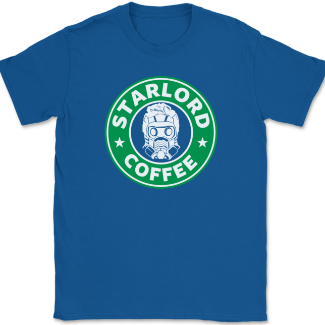 Star Lord Coffee T-Shirt Mens Tee - Image 5