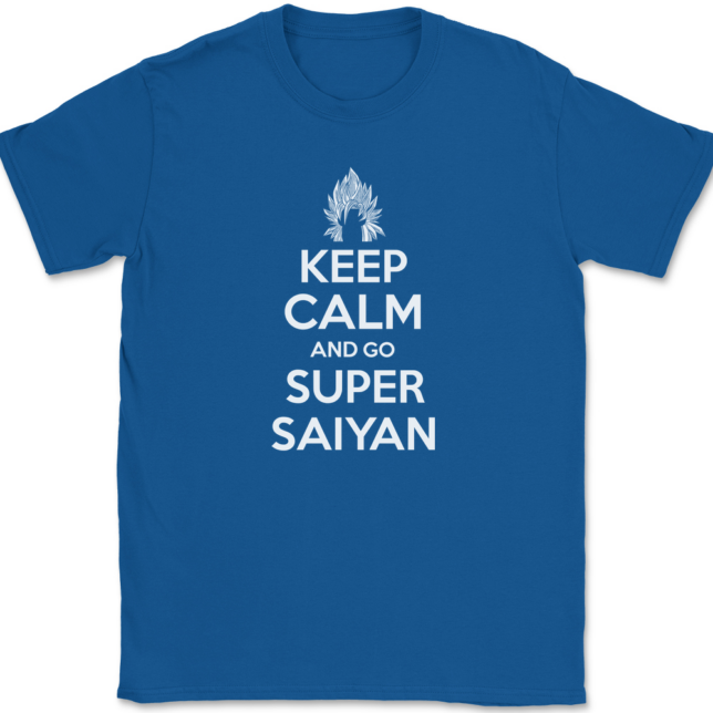 Keep Calm and Go Super Saiyan T-Shirt Mens Tee - Image 5