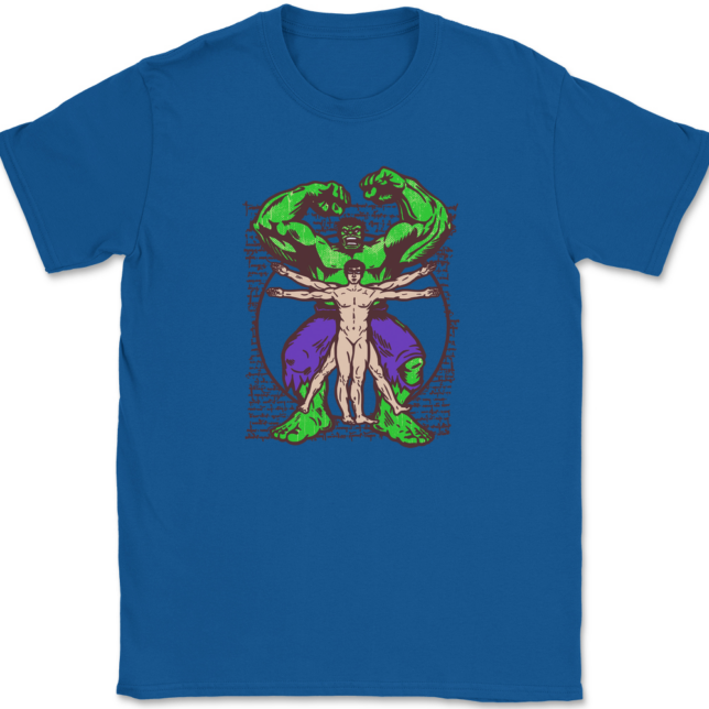 Vitruvian Hulk T-Shirt Mens Tee - Image 5