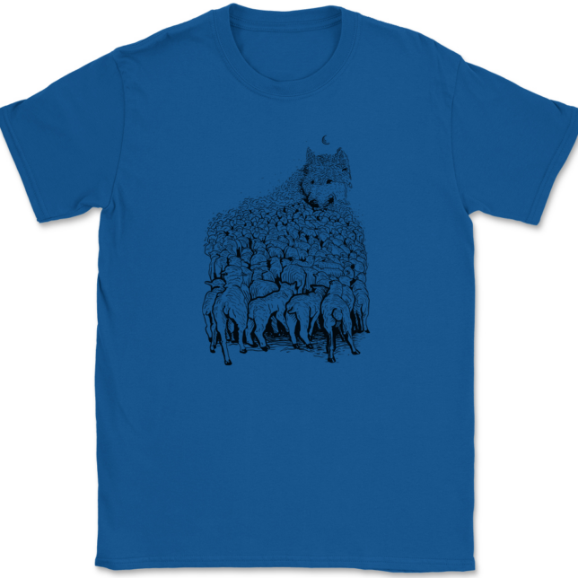 Wolf Mountain T-Shirt Mens Tee - Image 5