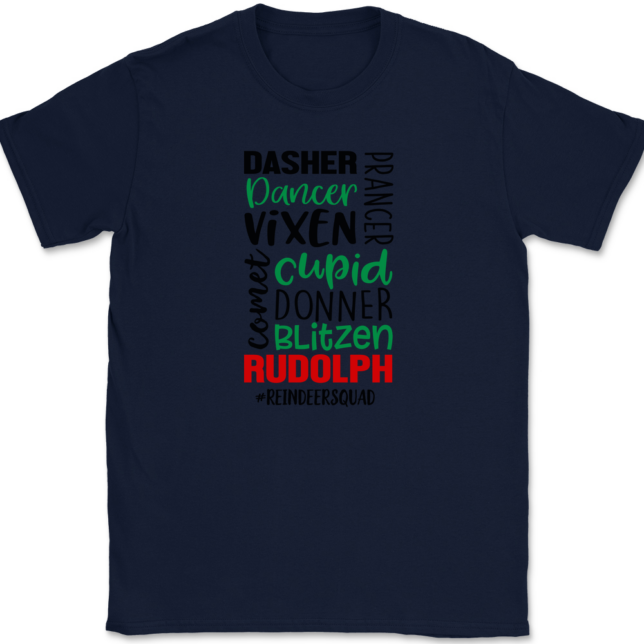 Reindeer Squad T-Shirt Mens Tee - Image 6