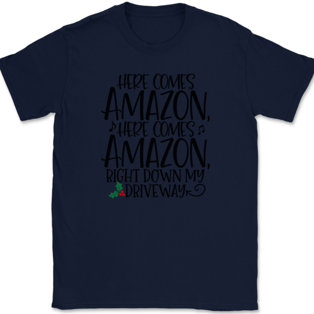 Here Comes Amazon T-Shirt Mens Tee - Image 6