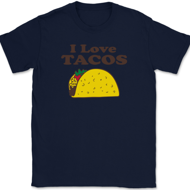 I Love Tacos T-Shirt Mens Tee - Image 6