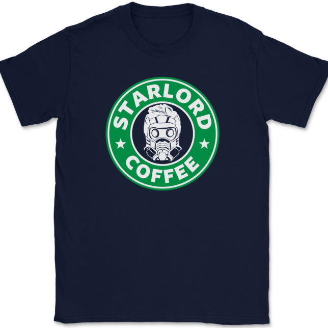 Star Lord Coffee T-Shirt Mens Tee - Image 6