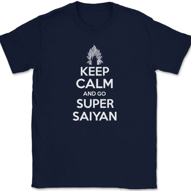 Keep Calm and Go Super Saiyan T-Shirt Mens Tee - Image 6