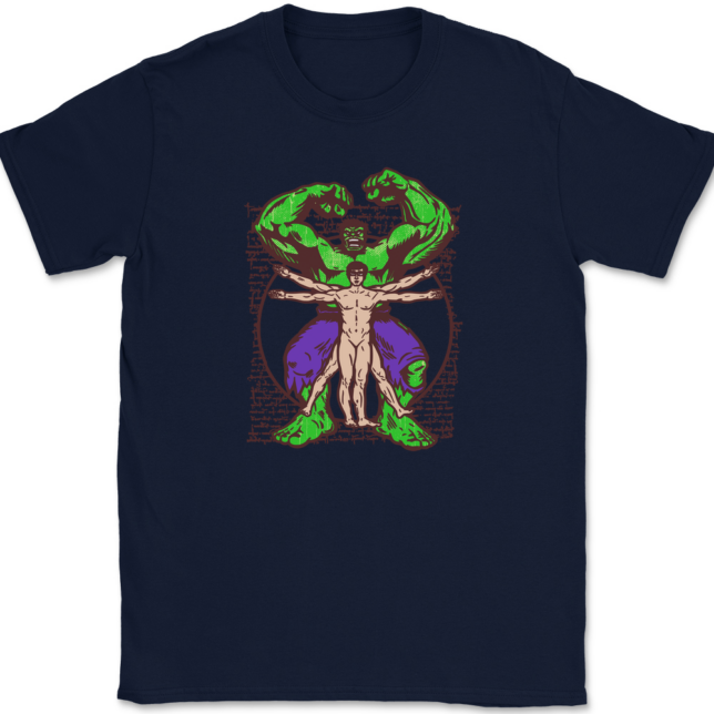 Vitruvian Hulk T-Shirt Mens Tee - Image 6