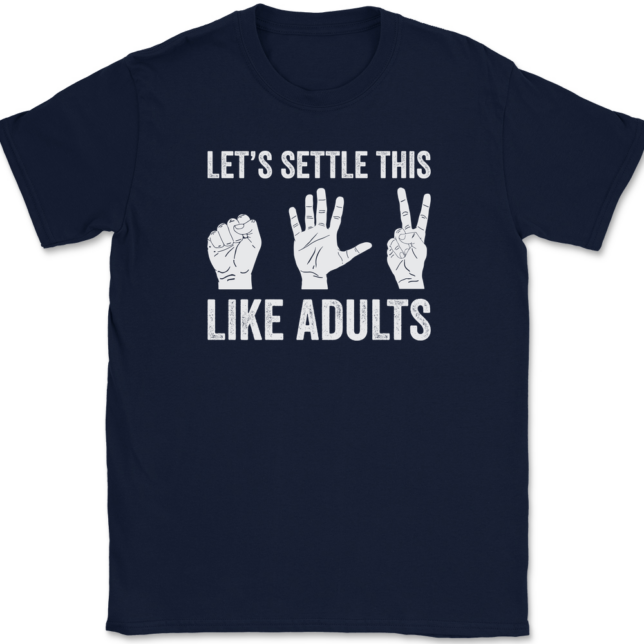 Let's Settle This Like Adults T-Shirt Mens Tee - Image 6