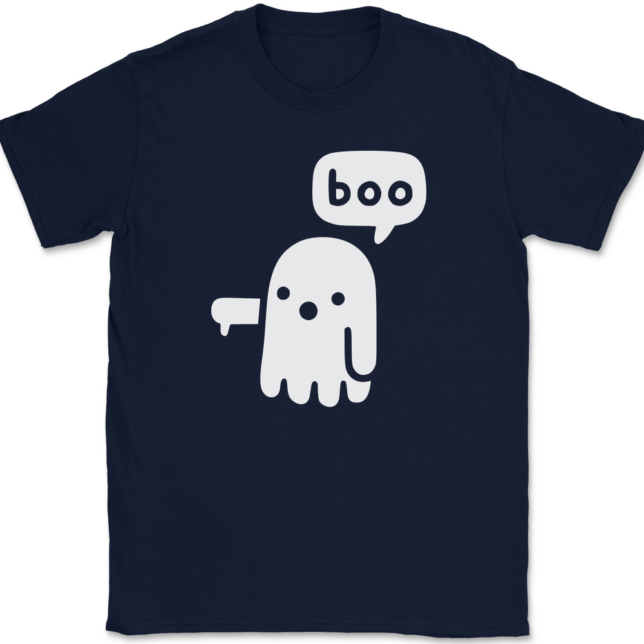 Ghost Says Boo T-Shirt Mens Tee - Image 6