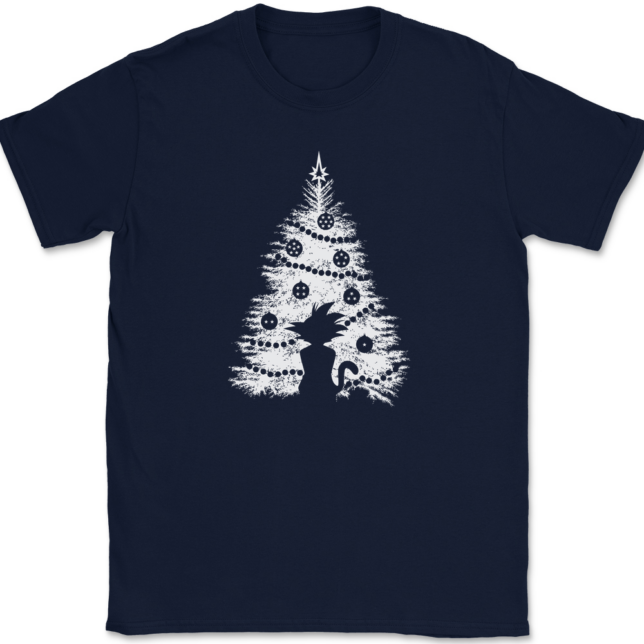 DBZ Christmas Tree T-Shirt Mens Tee - Image 6