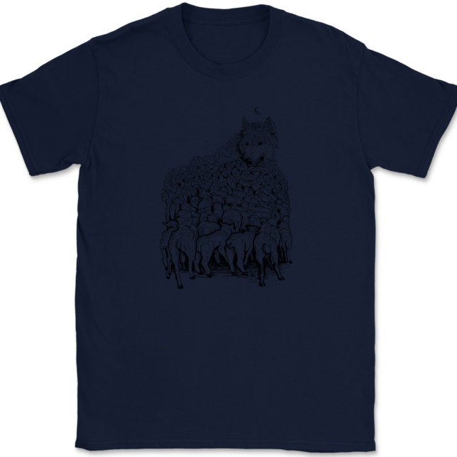 Wolf Mountain T-Shirt Mens Tee - Image 6