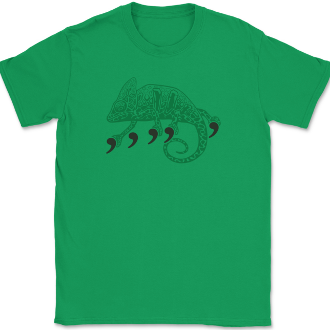 Comma Chameleon T-Shirt Mens Tee - Image 7